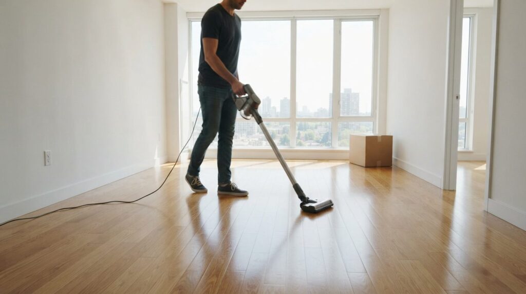 Professional stock photo of an empty bright apartment living